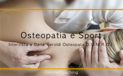 L’osteopatia nella vita dello sportivo.