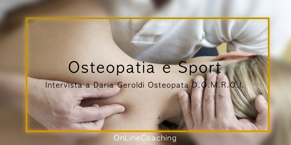 L’osteopatia nella vita dello sportivo.