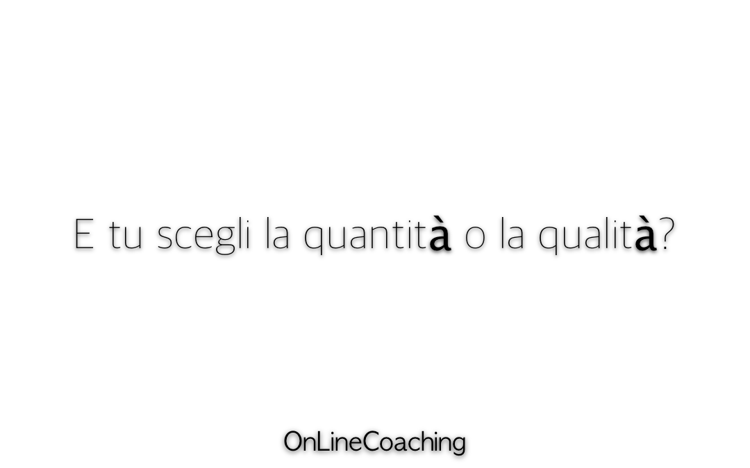 Corsi di gruppo: qualità o quantità?