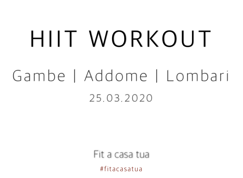 HIIT WORKOUT HOME